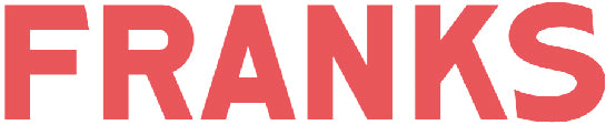 The word Frank written in red letters.
